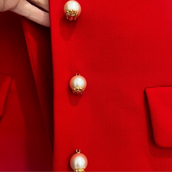 ZARA BUTTONED CROPPED BLAZER - Picture 9 of 10